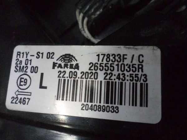 Renault Clİo 5 Sol Arka Stop CP 265551035R (AD110)