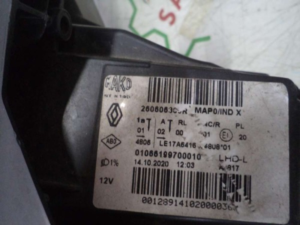 Renault Clİo 5 Sol Far Ledli (Ayagı kırık) 260606305R CP (EC120)