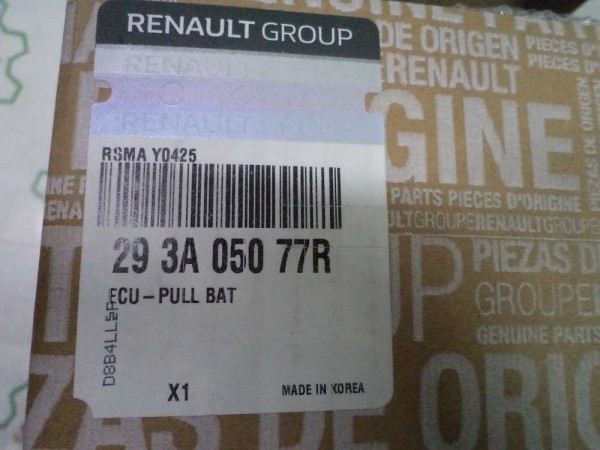 Renault Megane Fluence Çekiş Aküsü Beyni Orj 293A05077R YP