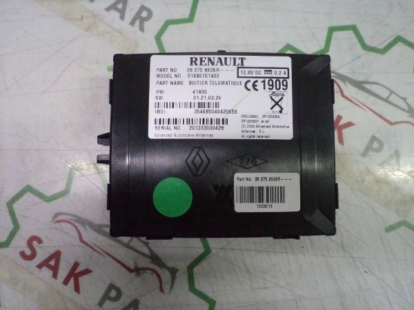 Renault Clio 4 Captur Multimedya Beyni Amb Orj 282758936R YP (DC13-10)