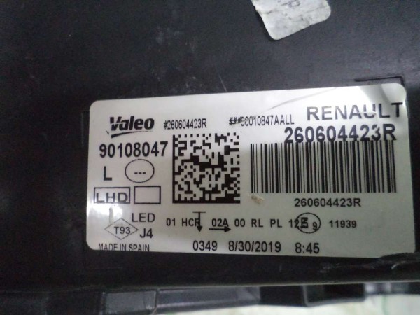 Renault Megane 4 Sol Far Ledli Xenon İcon Orj (Ayaklar kırık) 260604423R CP (CE110)