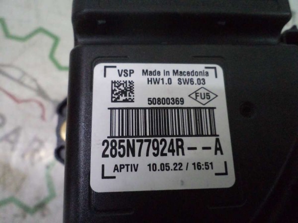 Renault Zoe Alarm Siren Uyarı Beyni Orjınal 285N77924R YP SP (EE130)