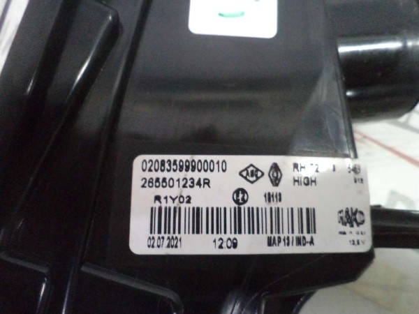 Renault Captur 2 Sağ İç Stop Lambası Orj 265501234R CP (BC122-AD110)