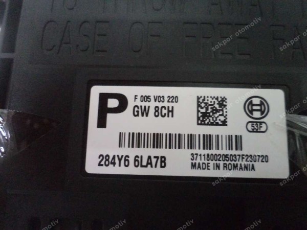 Renault Clio 5 ECU Kontrol Ünitesi 284Y66LA7B CP YP (DB12-14)