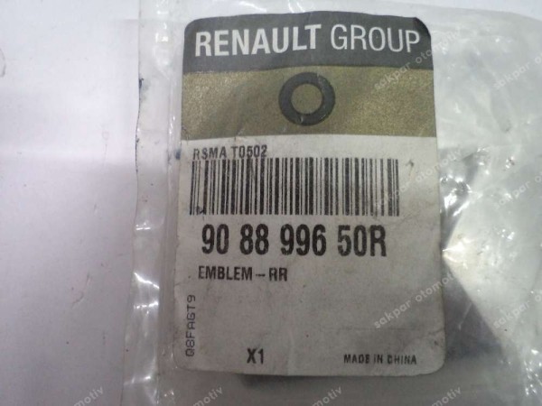 Renault Zoe Arka Bagaj Logosu Arması Orj 908899650R YP (AE131)