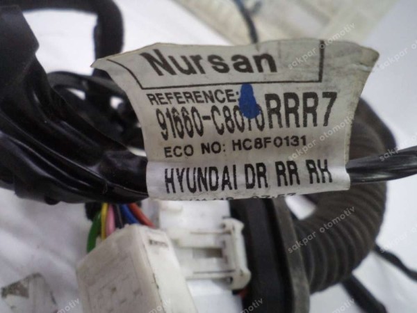 Hyundai İ20 Sağ Arka Kapı Elektrik Tesisatı Kablosu Orj 91660-C8070 CP (ZA124)