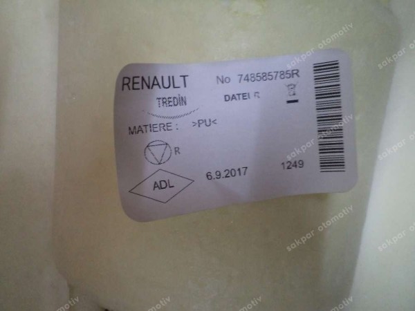 Renault Megane 4 Sessizleştirici Orjinal 748585785R YP (IB140)
