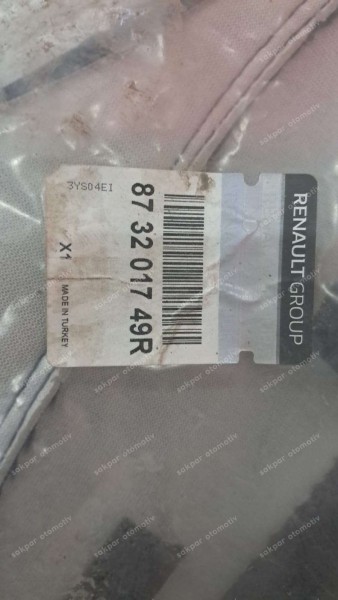 Renault Clio 4 Sğ Ön Minder Kılıfı YP 873201749R (CE110)